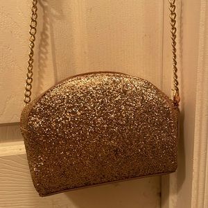 Rose Gold Glitter Purse